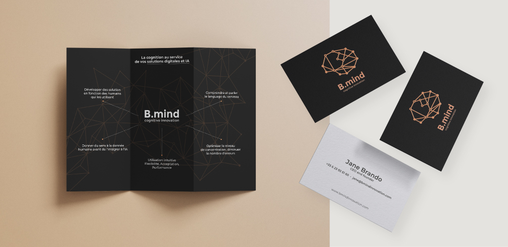 B.ming cards and leaflet